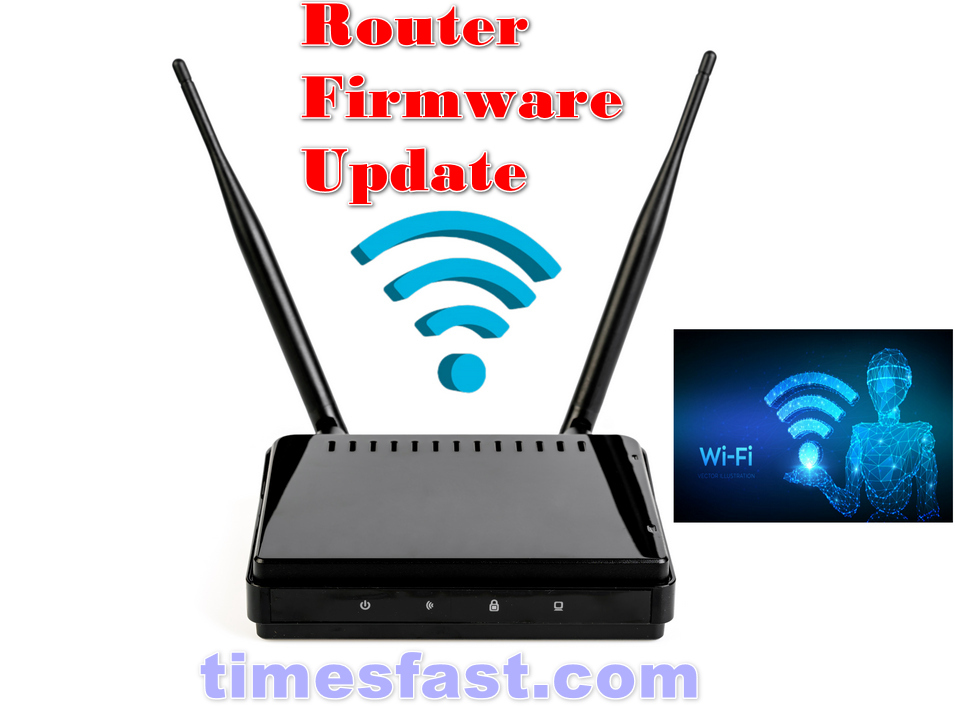 Wireless Router on White background .